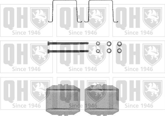 Quinton Hazell BFK617 - Комплектуючі, колодки дискового гальма autocars.com.ua