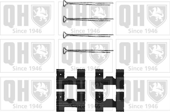 Quinton Hazell BFK631 - Комплектуючі, колодки дискового гальма autocars.com.ua