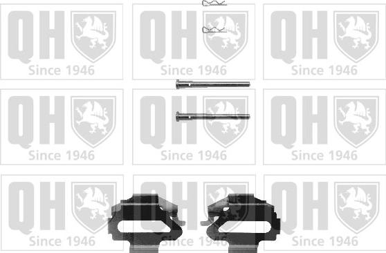 Quinton Hazell BFK643 - Комплектуючі, колодки дискового гальма autocars.com.ua