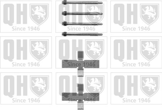Quinton Hazell BFK661 - Комплектуючі, колодки дискового гальма autocars.com.ua