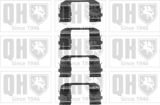 Quinton Hazell BFK672 - Комплектуючі, колодки дискового гальма autocars.com.ua