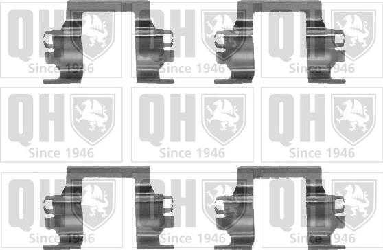 Quinton Hazell BFK675 - Комплектуючі, колодки дискового гальма autocars.com.ua