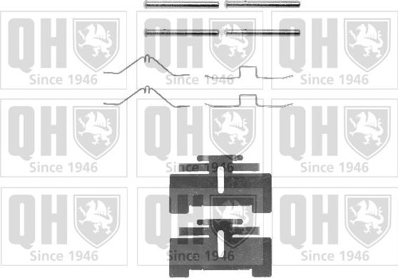 Quinton Hazell BFK712 - Комплектуючі, колодки дискового гальма autocars.com.ua