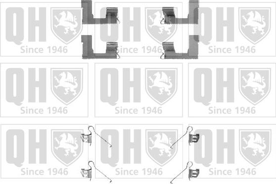 Quinton Hazell BFK784 - Комплектуючі, колодки дискового гальма autocars.com.ua