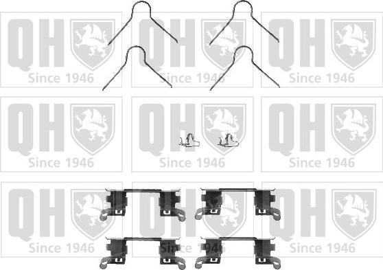 Quinton Hazell BFK834 - Комплектуючі, колодки дискового гальма autocars.com.ua