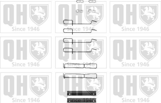 Quinton Hazell BFK839 - Комплектуючі, колодки дискового гальма autocars.com.ua