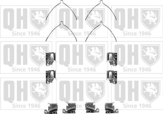 Quinton Hazell BFK843 - Комплектуючі, колодки дискового гальма autocars.com.ua