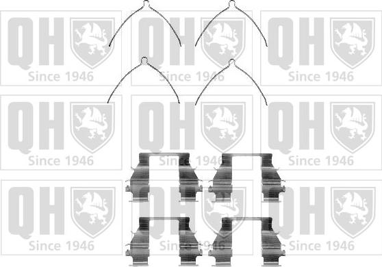 Quinton Hazell BFK850 - Комплектуючі, колодки дискового гальма autocars.com.ua