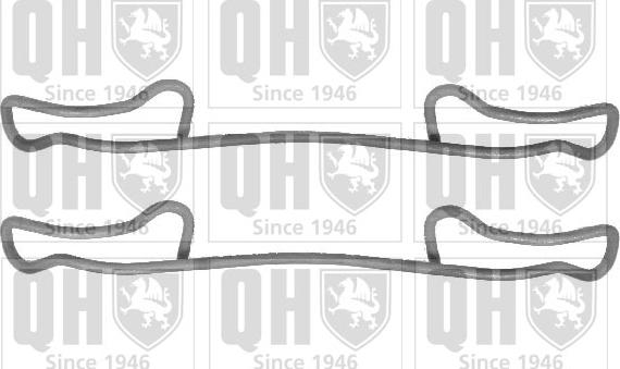 Quinton Hazell BFK857 - Комплектуючі, колодки дискового гальма autocars.com.ua