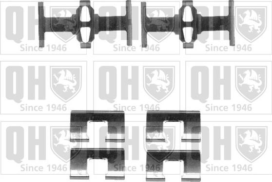 Quinton Hazell BFK860 - Комплектующие для колодок дискового тормоза avtokuzovplus.com.ua