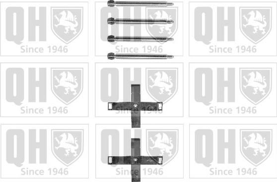 Quinton Hazell BFK863 - Комплектуючі, колодки дискового гальма autocars.com.ua