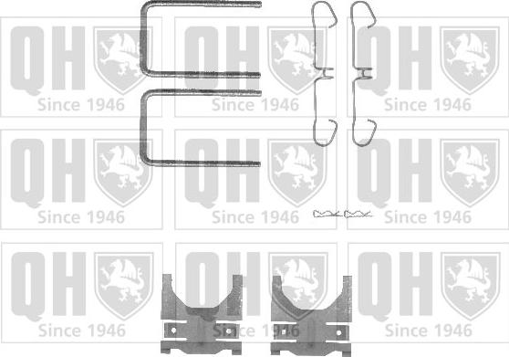 Quinton Hazell BFK871 - Комплектуючі, колодки дискового гальма autocars.com.ua