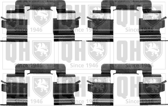 Quinton Hazell BFK881 - Комплектующие для колодок дискового тормоза avtokuzovplus.com.ua