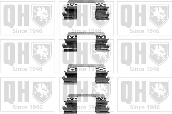 Quinton Hazell BFK891 - Комплектуючі, колодки дискового гальма autocars.com.ua