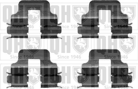 Quinton Hazell BFK902 - Комплектуючі, колодки дискового гальма autocars.com.ua