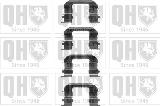 Quinton Hazell BFK914 - Комплектуючі, колодки дискового гальма autocars.com.ua