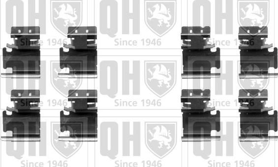 Quinton Hazell BFK924 - Комплектуючі, колодки дискового гальма autocars.com.ua