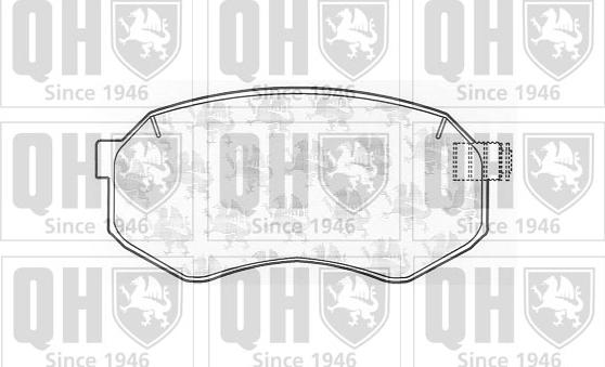 Quinton Hazell BP1001 - Гальмівні колодки, дискові гальма autocars.com.ua