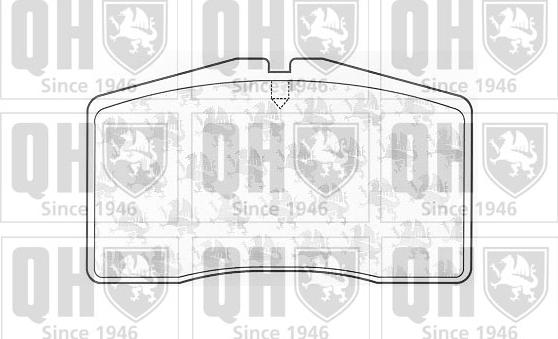 Quinton Hazell BP1032 - Гальмівні колодки, дискові гальма autocars.com.ua