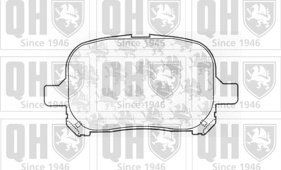 Quinton Hazell BP1060 - Гальмівні колодки, дискові гальма autocars.com.ua