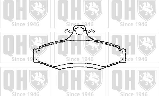 Quinton Hazell BP1070 - Гальмівні колодки, дискові гальма autocars.com.ua