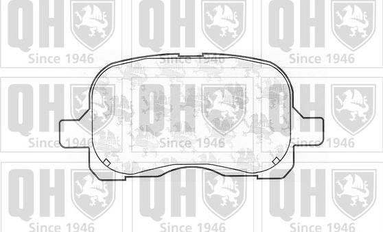 Quinton Hazell BP1075 - Гальмівні колодки, дискові гальма autocars.com.ua