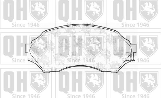 Quinton Hazell BP1094 - Гальмівні колодки, дискові гальма autocars.com.ua