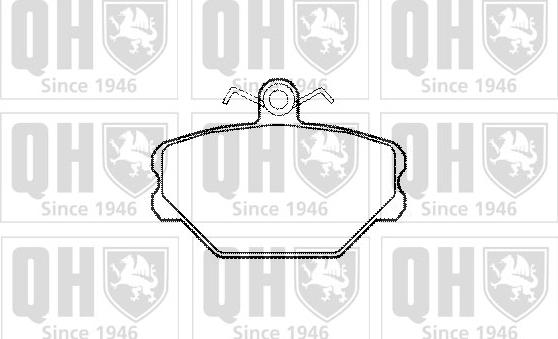Quinton Hazell BP1156 - Гальмівні колодки, дискові гальма autocars.com.ua