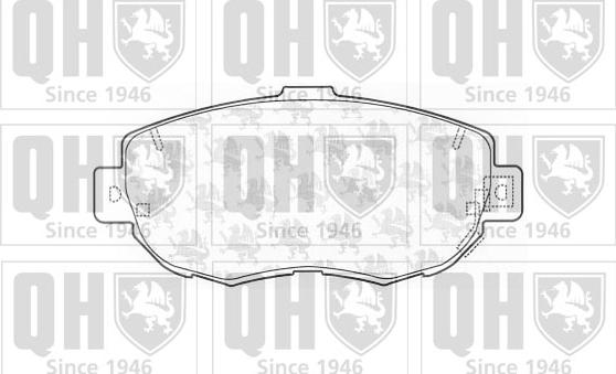 Quinton Hazell BP1164 - Гальмівні колодки, дискові гальма autocars.com.ua