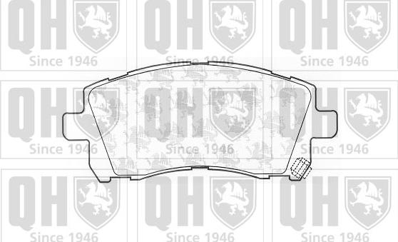 Quinton Hazell BP1180 - Гальмівні колодки, дискові гальма autocars.com.ua