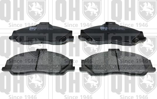 Quinton Hazell BP1215 - Гальмівні колодки, дискові гальма autocars.com.ua