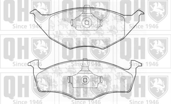 Quinton Hazell BP1224 - Тормозные колодки, дисковые, комплект autodnr.net