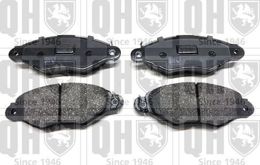 Quinton Hazell BP1241 - Гальмівні колодки, дискові гальма autocars.com.ua