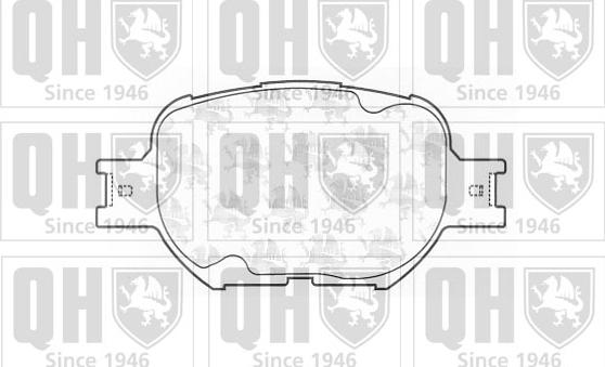 Quinton Hazell BP1251 - Гальмівні колодки, дискові гальма autocars.com.ua