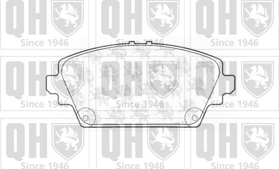 Quinton Hazell BP1258 - Гальмівні колодки, дискові гальма autocars.com.ua