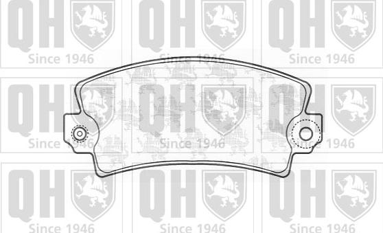 Quinton Hazell BP127 - Тормозные колодки, дисковые, комплект avtokuzovplus.com.ua