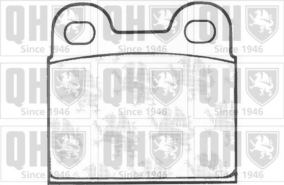 Quinton Hazell BP130 - Гальмівні колодки, дискові гальма autocars.com.ua