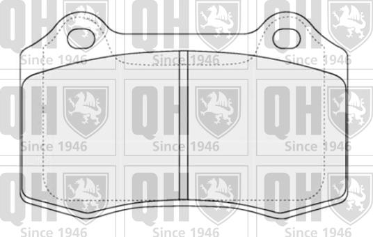 Quinton Hazell BP1310 - Гальмівні колодки, дискові гальма autocars.com.ua