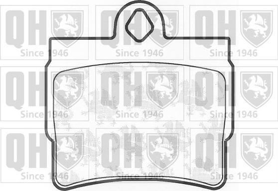 Quinton Hazell BP1314 - Гальмівні колодки, дискові гальма autocars.com.ua