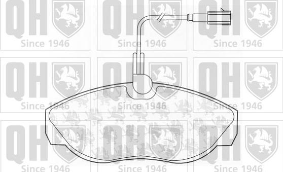 Quinton Hazell BP1329 - Гальмівні колодки, дискові гальма autocars.com.ua