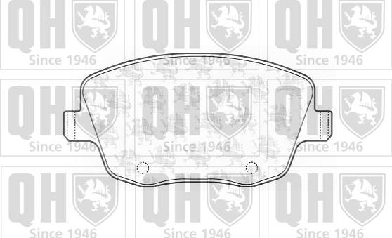 Quinton Hazell BP1336 - Гальмівні колодки, дискові гальма autocars.com.ua