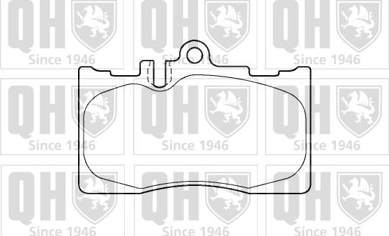 Quinton Hazell BP1367 - Гальмівні колодки, дискові гальма autocars.com.ua
