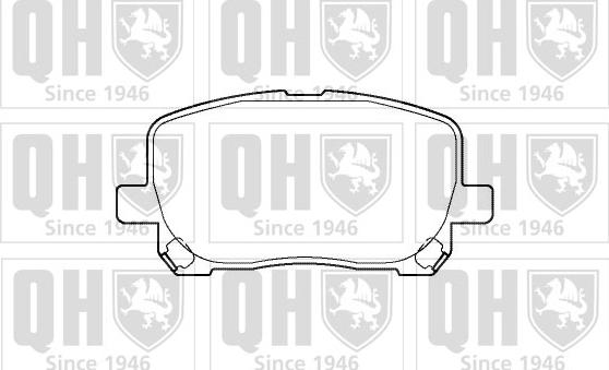 Quinton Hazell BP1368 - Гальмівні колодки, дискові гальма autocars.com.ua