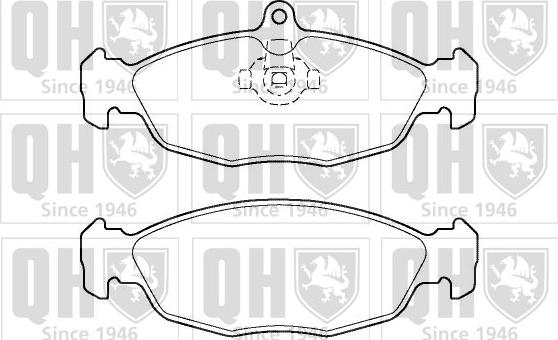 Quinton Hazell BP1385 - Гальмівні колодки, дискові гальма autocars.com.ua