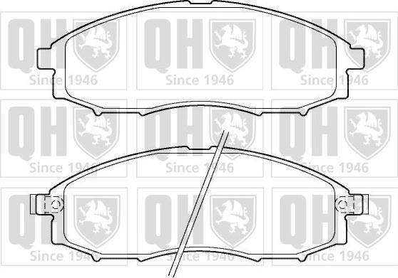 Quinton Hazell BP1390 - Гальмівні колодки, дискові гальма autocars.com.ua