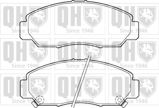 Quinton Hazell BP1397 - Гальмівні колодки, дискові гальма autocars.com.ua