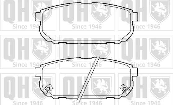 Quinton Hazell BP1401 - Гальмівні колодки, дискові гальма autocars.com.ua