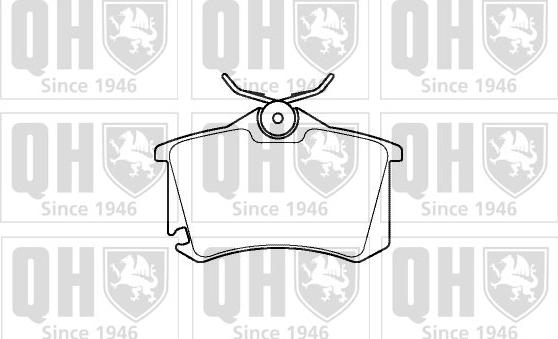 Quinton Hazell BP1418 - Гальмівні колодки, дискові гальма autocars.com.ua