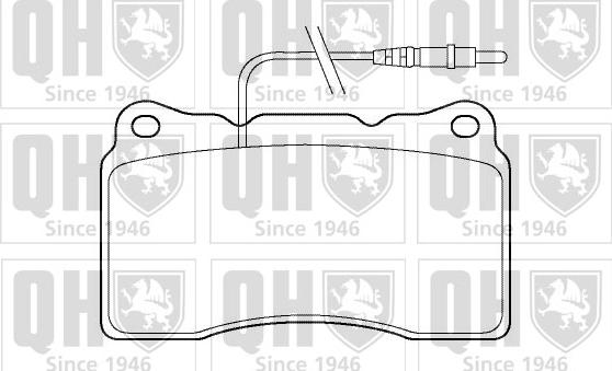 Quinton Hazell BP1425 - Гальмівні колодки, дискові гальма autocars.com.ua