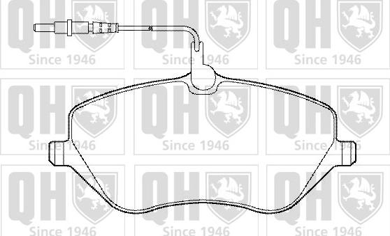 Quinton Hazell BP1438 - Гальмівні колодки, дискові гальма autocars.com.ua